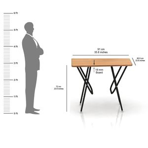 Table en métal élégante avec cadre en acier thermolaqué pour la décoration de la maison et des restaurants - Product Image 2