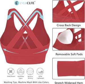 Meilleure édition Soutien-gorge de sport réversible pour femmes Conception personnalisable respirante de haute qualité pour le fitness des femmes - Product Image 5