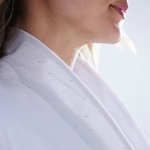 เสื้อโค้ทสำหรับโรงพยาบาลของผู้หญิงดีไซน์ดีที่สุดเสื้อโค้ทผ้าฝ้ายแห้งเร็วเครื่องแบบใส่สบายล่าสุดใส่ได้ทั้งชายและหญิงโมเดล OEM ขายดี! - Product Image 3