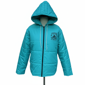 Chaqueta de Invierno Personalizable con Logotipo, Gruesa, Cortavientos e Impermeable, con Capucha y Diseño de Burbujas, Estilo Hip Hop - Product Image 1