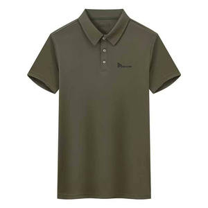 Polo de manga corta informal holgado transpirable para hombre al por mayor de alta calidad, nueva camiseta de negocios, camiseta procesada con patrón de Polo - Product Image 2