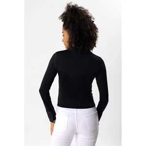 Blusa Casual con Cuello Redondo y Logotipo Frontal, 100% Poliéster, Corte Regular, Manga Larga - Product Image 5