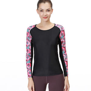 Top personalizado para mujer Rash Guard manga larga OEM estampado compresión surf camisa secado rápido playa - Product Image 1