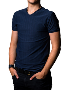 T-shirt à manches courtes pour homme, coupe slim, col rond, en jersey de coton respirant, vêtements décontractés - Product Image 4