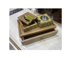 Juego de quemadores de incienso de madera para bodas y eventos, uso de fragancias, quemador de incienso Mubkhar Dukhoon de calidad exclusiva a los precios más bajos - Product Image 3