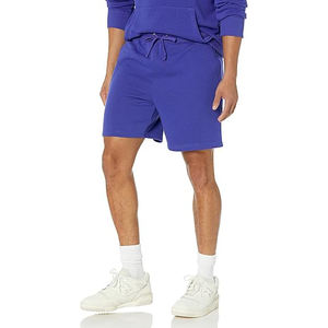 Shorts de sport décontractés en molleton pour hommes, 100% coton, taille mi-élastique, respirant, écologique, séchage rapide, confort d'entraînement, durable - Product Image 1