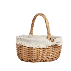 Cesta de Picnic Moderna, Ecológica, Tejida a Mano con Ratán Natural, con Nuevo Diseño para Uso en Exteriores, Almacenamiento de Alimentos, Hecha en Vietnam - Product Image 3