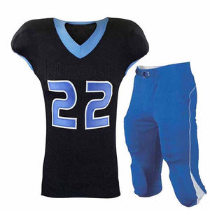 Uniforme personnalisé de football américain pour hommes, léger et respirant, nouveau style, couleur unie avec manches courtes - Product Image 4