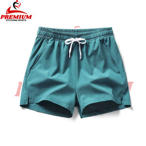 Logo personnalisé Designer Basketball Sports Shorts pour hommes Mesh avec poche Double couche Workout Jogger Compression Shorts Adulte - Product Image 3