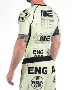 Custom Printed Rash Guard Sublimation Printed <b>Rashguard</b> MMA Rushguard BJJ OEM Mma <b>Rashguard</b> for Men Short Sleeve Rash Guard - Product Image 6