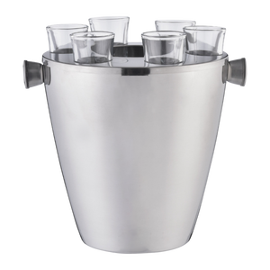 Diseño atractivo de buena calidad, cuenco enfriador de diseñador de Metal para accesorios de Bar, cesta enfriadora de vino hecha a mano, mango redondo - Product Image 3