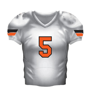 Camiseta de Fútbol Americano Sublimada Personalizada Unisex, Manga Corta, Transpirable, Cuello en V, Absorbe la Humedad, Lista para el Día del Partido - Product Image 4