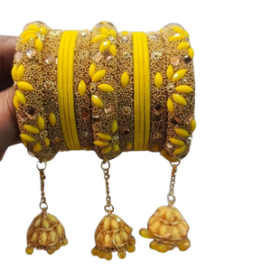 Conjuntos de brazaletes de moda para mujer de calidad Superior, diseño único, bordado completo, festivo y para eventos, conjunto de brazaletes Choorian - Product Image 3