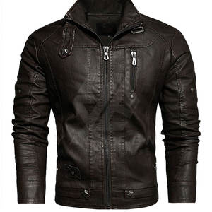 Veste d'hiver à manches longues pour hommes de haute qualité Concevez votre propre veste en cuir de vache au meilleur prix Imperméable et respirant - Product Image 1