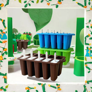 Eco-Safe Silicone Popsicle and Ice <b>Cream</b> Mold Tray, Food-Grade Material for Home DIY Use, Available with PC/PP Packaging - Product Image 3