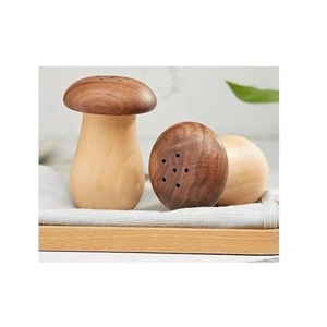Juego de Salero y pimentero de madera, accesorios de mesa de comedor de madera Sheesham hechos a mano rústicos para uso en cocina moderna - Product Image 3