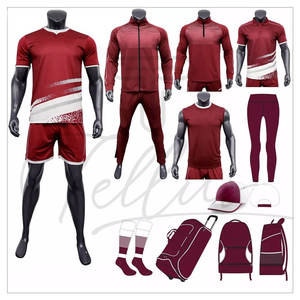 Uniformes de Fútbol Personalizados de Alta Calidad, Conjunto de Uniforme de Fútbol de Poliéster/Algodón, Ligero, de Secado Rápido, Transpirable, para Verano - Product Image 6