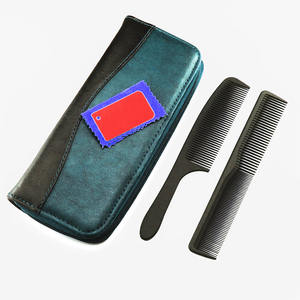 Vente en gros Kit pour coiffeur Ensemble de ciseaux amincissants Set de ciseaux de salon de barbier avec étui en cuir à fermeture éclair - Product Image 2