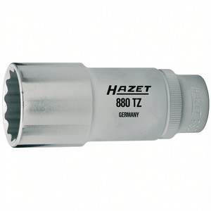 Hazet 3/8'' Long Metric Square 12-Point <b>Socket</b> with Traction Profile - Product Image 2