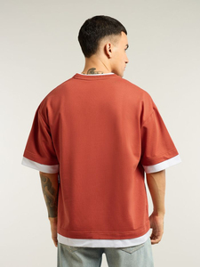 Personalizar carta logo Streetwear pantalla impresión Ácido lavado Retro Crop camiseta algodón orgánico gráfico camisetas peso pesado Stock - Product Image 6