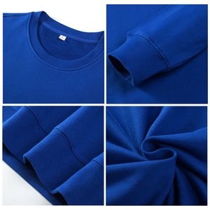 Customized Cotton Yarn Knitted Long Sleeve Crew Neck Sweatshirt Embroidered Logo Men's Hoodies Workwear for Casual <b>Business</b> - Product Image 2