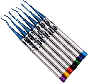 Ensemble d'outils chirurgicaux d'implant et d'extraction d'instruments PDL d'ascenseur de racine dentaire de 7 pièces - Product Image 1