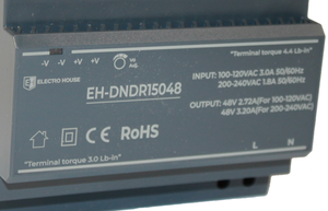 Alimentation électrique 48V 3.2A 153.6W, alimentation sur rail DIN, alimentation à découpage 48V DC, convertisseur AC DC, contrôle d'automatisation industrielle - Product Image 3