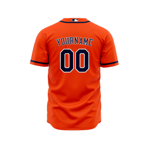 Camiseta de Béisbol Personalizable con Botones, Ribete en Contraste, Nombre y Número Personalizados, Transpirable y que Absorbe la Humedad - Product Image 3