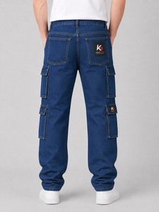 Pantalon Cargo Jogger pour Hommes – Vente en Gros, Personnalisé, 100% Coton Toile Légère, Décontracté, Uni, OEM, Poches Respirantes, Long - Product Image 3