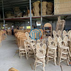 Recién llegado, mesa de centro de ratán con parte superior de cristal, mesa central de mimbre hecha a mano, muebles modernos de ratán Natural para sala de estar - Product Image 5