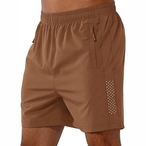 Shorts de tennis solides et écologiques pour hommes, vêtements de sport, jogging d'entraînement, vêtements de fitness, logo avant imperméable, tissés, vente en gros - Product Image 1