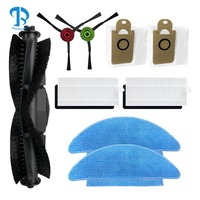 Pièces et accessoires compatibles avec le robot aspirateur Honiture Q6 SE : brosse principale, brosse latérale, filtre HEPA, chiffon de nettoyage, sac à poussière de remplacement