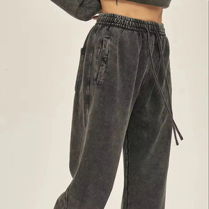 Pantalones Deportivos Unisex de Corte Holgado, Pantalones Jogger Anchos y Lavados, Ropa Casual Transpirable para Entrenamientos - Product Image 4