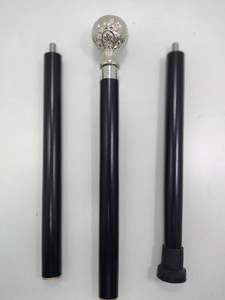 Bastón con mango de latón Vintage bastón con cabeza de globo para abuelos regalo antiguo - Product Image 6