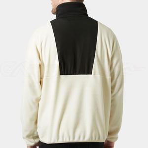 Sweat-shirt à fermeture éclair 1/4 personnalisé en polyester 2025 pour hommes, décontracté, grande taille, demi-zip, coton mélangé, sweat-shirt à fermeture éclair 1/4 pour hommes - Product Image 4