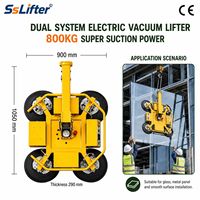 Nouveau ventouse électrique robuste pour montage de murs-rideaux extérieurs, capacité 1600 kg, 16 ventouses, télécommande