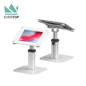 LST06-B <span class=keywords><strong>POS</strong></span> Acrylique Boîtier Verrouillable Table pour Tablette Android Boîtier Kiosque Télescopiques Public Table pour iPad Support de Kiosque - Product Image 1
