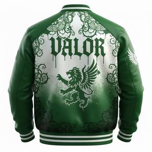 Veste universitaire en satin mélangé de qualité supérieure légère et élégante, idéale pour l'école et le streetwear - Product Image 5