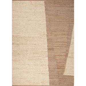 พรมปูพื้นลายเรียบง่าย Daaira Ivory รุ่น Pdjt-665 ทำจากปอกระเจาและป่าน สำหรับใช้ในบ้าน ลวดลายแบบนามธรรม - Product Image 1