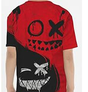 Camiseta Personalizada para Hombre, Estilo Urbano Retro, Talla Grande, 220g, Transpirable, Antiencogimiento, 100% Algodón Tejido, Corte Holgado, Estampada - Product Image 5