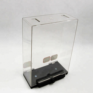 Caja de exhibición de acrílico transparente con cubo plegable personalizable al por mayor, estante con compartimentos, diseño moderno de lujo pulido alto para - Product Image 1