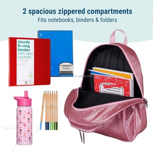 Custom Cheerleader Sports Backpack <b>Sparkle</b> Glitter Cheer <b>Bag</b> Lightweight Durable Build Multi-Compartment <b>bag</b> Export Manufacturer - Product Image 4