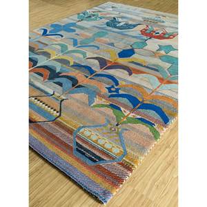 Alfombra de Lana y Seda de Bambú con Patrón Geométrico Freedom Manchaha, Anudada a Mano, para Uso Doméstico - Les-8072 - Product Image 2
