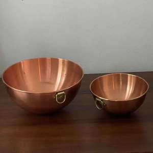 Vente chaude Bols à mélanger en cuivre sur mesure Ensemble de casseroles en cuivre indien de haute qualité pour le camping Exportation directe - Product Image 4