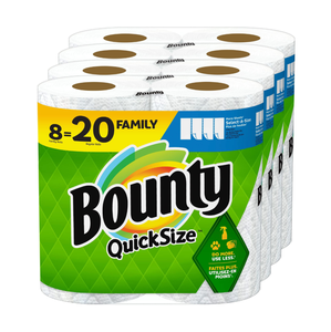 Vente en gros de serviettes en papier Bounty Quick-Size, blanches, 12 rouleaux familiaux triples = 40 rouleaux standard - Product Image 5