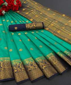 Vêtement Ethnique Indien Pakistanais Saree Femmes Porter Conception Dentelle Bordure Soie Impression Sari Fête Porter Mariage Festival Surat Vente En Gros Apparelgarment - Product Image 4