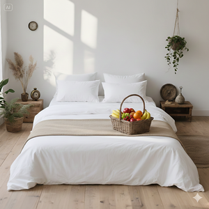 Juego de Edredón Doble Moderno de Primera Calidad, 100% Algodón Tejido, 40 Hilos, Ultra Suave, Transpirable, Orgánico y Ecológico - Product Image 3