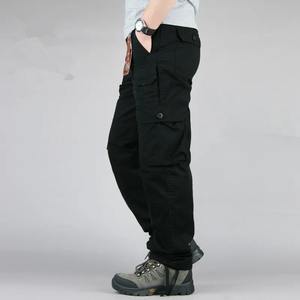 กางเกงยีนส์ผู้ชายทรงหลวมกระเป๋าข้างขนาดใหญ่กางเกงคาร์โก้ลำลองกางเกงวิ่งฮิปฮอปลายพราง - Product Image 5