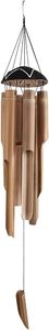 Handmade Bamboo Wind Chimes for Outside 33 Inch <b>Large</b> Coconut Top Clearance & Deep Tune Wooden Windchimes Home <b>Decor</b> for <b>Outdoor</b> - Product Image 2
