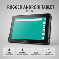 Tablet PC Android Tangguh untuk Kendaraan, Tahan Air IP67, Layar 10.1 Inci 1000 Nits, 8-36V, 4GB 64GB, IK07, FCC CE, OEM ODM